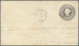 Seychellen: 1885 Envelope 8 C. Grey Mauritius Used On The Seychelles With Cancel "SEYCHELLES JA 30 8 - Seychellen (...-1976)