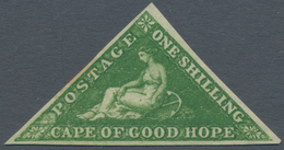 Kap Der Guten Hoffnung: 1858 1s. Bright Yellow-green, Perkins-Bacon Printing, Watermark Anchor, UNUS - Kap Der Guten Hoffnung (1853-1904)