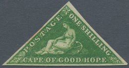 Kap Der Guten Hoffnung: 1858 1s. Bright Yellow-green, Perkins-Bacon Printing, Watermark Anchor, UNUS - Cap De Bonne Espérance (1853-1904)