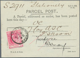 Kap Der Guten Hoffnung: 1907, 1 D Carmine KEVII, Single Franking On Official Receipt For Posting A P - Cape Of Good Hope (1853-1904)
