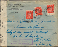 Tanger - Britische Post: 1944. Envelope Addressed To The 'Free French National Liberation Committee, - Bureaux Au Maroc / Tanger (...-1958)