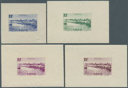 Togo: 1942/1944, Definitives "Views Of Togo", Design "Mono Harbour", Group Of Eight Single Die Proof - Sonstige & Ohne Zuordnung