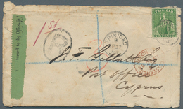 Trinidad Und Tobago: 1883. Registered Envelope (opened For Display, Faults And Few Stains) Addressed - Trinidad & Tobago (1962-...)