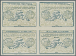 Tunesien: Design "Rome" 1906 International Reply Coupon As Block Of Four 30 C. Tunesie. This Block O - Briefe U. Dokumente