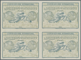Tunesien: Design "Rome" 1906 International Reply Coupon As Block Of Four 30 C. Tunesie. This Block O - Cartas & Documentos