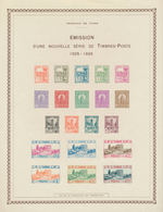 Tunesien: 1925-26, "EMISSION D'UNE NOUVELLE SERIE DE TIMBRES POSTE" Proof Print Of Buildings & Ruins - Briefe U. Dokumente