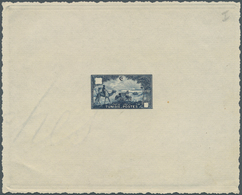 Tunesien: 1928, Children's Relief, Epreuve In Dark Ultramarine, Issued Design With Blank Value Field - Briefe U. Dokumente
