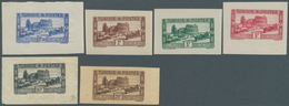 Tunesien: 1931, Definitives "Views Of Morocco", 1.50fr. To 20fr. "Amphitheater", Six Single Die Proo - Briefe U. Dokumente