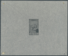Tunesien - Paketmarken: 1906, Riding Postman, Single Die Proof In Grey On Ungummed Tissue Paper, Siz - Tunisia