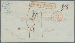 Uruguay: 1840. Stamp-less Envelope Addressed To France Written From Montevideo Dated 'May 15' With H - Uruguay