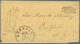 Vereinigte Staaten Von Amerika - Stampless Covers: 1863, Cover With Postmark "HELD FOR POSTAGE" And - …-1845 Préphilatélie