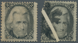 Vereinigte Staaten Von Amerika: 1863/1867, Jackson 2c. Black, Mint Copy With Grill And Original Gum - Briefe U. Dokumente