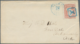 Vereinigte Staaten Von Amerika - Stempel: 1861, Blue Fancy Cancel "Bird" On Cover From "EVANSTON MAY - Marcophilie