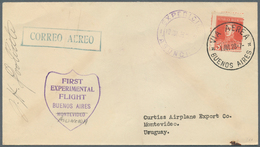 Flugpost Übersee: Südamerika: 1928, Partie Mit 9 "First Experiemental Flight"-Briefen Mit Spezial-Ca - Autres & Non Classés