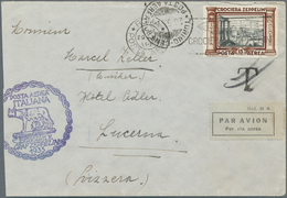 Zeppelinpost Europa: 1933, Italienische Graf Zeppelin Marke 15 Lire Auf Brief Von "ROMA 29 5.33" Nac - Autres - Europe