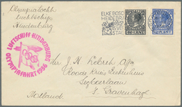 Zeppelinpost Europa: 1936, NIEDERLANDE / LZ 129 / OLYMPIAFAHRT: Luxus-Vertragsstaatenbrief - Sonstige - Europa