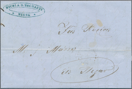 Disinfection Mail: 1856, Serbia, Complete Folded Letter Cover From NIŠ With Sender's Company Stamp " - Autres & Non Classés