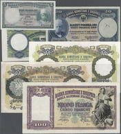 Albania / Albanien: Set Of 38 Notes Containing 1x 5 Franka ND(1926) P. 2b (VF), 7x 20 Franka ND(1926 - Albanië