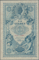 Austria / Österreich: 1 Gulden 1888, P.A156 In Excellent Condition For The Age Of The Note, Still Cr - Austria