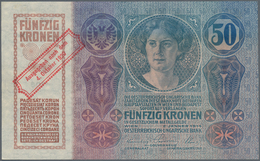 Austria / Österreich: 50 Kronen 1920 P. 46 Stamped On 50 Kronen 1914, Cirps Original With Bright Col - Oostenrijk