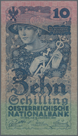 Austria / Österreich: 10 Schilling 1927 P. 94, Exceptional Condition For This Type Of Note With Very - Autriche