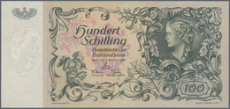 Austria / Österreich: 100 Schilling 1949 P. 131, In Exceptional Condition For This Type Of Note With - Austria