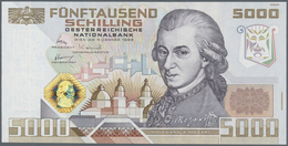 Austria / Österreich: 5000 Schilling 1988 P. 153, Key Note, Great Crisp Original Condition With Only - Autriche