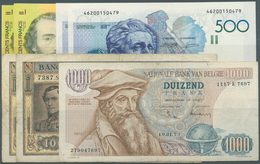 Belgium / Belgien: Set Of 7 Notes Containing 2x 100 Francs 1949 P. 126 (F), 1000 Francs 1973 P. 136 - Sonstige & Ohne Zuordnung