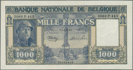 Belgium / Belgien: 1000 Francs 1945 P. 128b In Crisp Original Condition: UNC. - Altri & Non Classificati