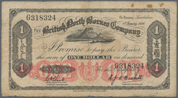 British North Borneo: 1 Dollar 1936 P. 28, British North Borneo Company, Used With Folds And Creases - Otros – Africa