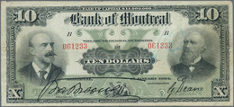 Canada: The Bank Of Montreal 10 Dollars 1904, P.S534, Still A Nice Note With Bright Colors, Some Fol - Canada