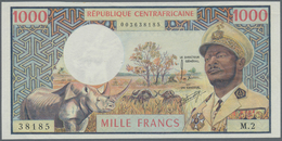 Central African Republic / Zentralafrikanische Republik: 1000 Francs ND(1974) P. 2 République Centra - Centrafricaine (République)