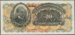 Costa Rica: 20 Colones 19xx P. S124, Unsigned Remainder, Printed "Mustra Sin Valor" On Back, Regular - Costa Rica