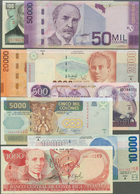 Costa Rica: Set Of 28 Banknotes From Different Series With Different Denominations From 5 Colones To - Costa Rica