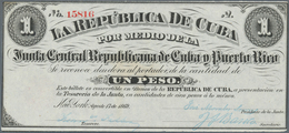 Cuba: 1 Peso 1869 P. 61, Without Holes Or Tears In Crisp Original Condition: UNC. - Cuba