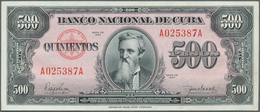 Cuba: 500 Pesos 1950 P. 83, Light Center Bend And Light Handling In Paper, No Holes Or Tears, Crisp - Cuba