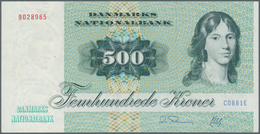 Denmark  / Dänemark: 500 Kroner 1988 P. 52d, Lightly Used With Center Fold, Probably Pressed, No Hol - Danimarca