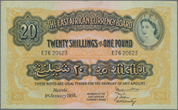 East Africa / Ost-Afrika: East African Currency Board 20 Shillings = 1 Pound 1955, P.35, Very Strong - Altri – Africa