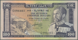 Ethiopia / Äthiopien: 100 Dollars ND P. 29, Light Vertical Folds In Paper, Strong Paper With Crispne - Ethiopie