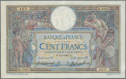 France / Frankreich: 100 Francs 1920 P. 71a, With Earlier Date, Paper Still With Crispness And Prett - 1955-1959 Sobrecargados (Nouveau Francs)