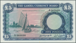 Gambia: 5 Pounds ND P. 3, The Gambia Currency Board, In Crisp Original Condition With Out Any Folds, - Gambia