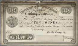 Great Britain / Großbritannien: Coventry & Warwickshire Joint Stock Banking Company, Obverse And Rev - Autres & Non Classés