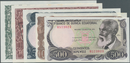 Guinea Bissau: Set Of 5 Banknotes Containing 500 Pesetas 1969, 500 Bipkwele 1978, 1000 Bipkwele 1979 - Guinea–Bissau