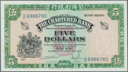 Hong Kong: The Chartered Bank 5 Dollars ND(1962-70), P.68c In Perfect UNC Condition - Hong Kong