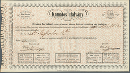 Hungary / Ungarn: 500 Forint 1848 Kamatos Utalvány (Interest Paying Legal Tender Treasury Bill), P.S - Hungría