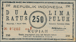 Indonesia / Indonesien: Rarely Offered Note Of 250 Rupiah 1949 P. S286, In Problem-free, Absolutely - Indonesia