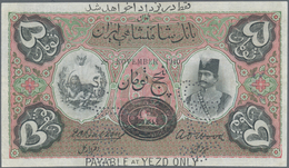 Iran: Imperial Bank Of Persia 5 Toman November 28th 1910 SPECIMEN, Printed By Bradbury & Wilkinson, - Irán