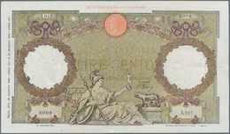 Italy / Italien: Set Of 8 Notes 100 Lire 1937/39/40/42 P. 55, All Used With Folds, Border Tears Poss - Andere & Zonder Classificatie