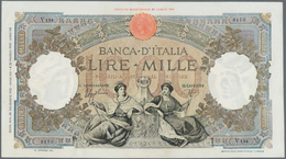 Italy / Italien: Set Of 2 Notes 1000 Lire 1941 & 42 P. 56, 63, The Note From 1941 In A Bit Stronger - Altri & Non Classificati