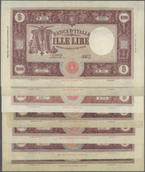 Italy / Italien: Set Of 7 Notes 1000 Lire 1942/43/47 P. 62, 72, 81, All Used With Folds, Probably Pr - Autres & Non Classés